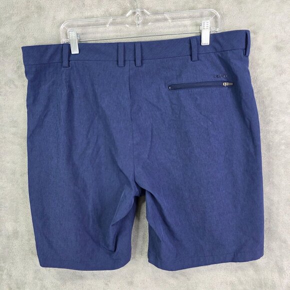 Mens IZOD Advantage Performance Blue Golf Shorts Polyester 9.5" Inseam Size 38 - Picture 6 of 10